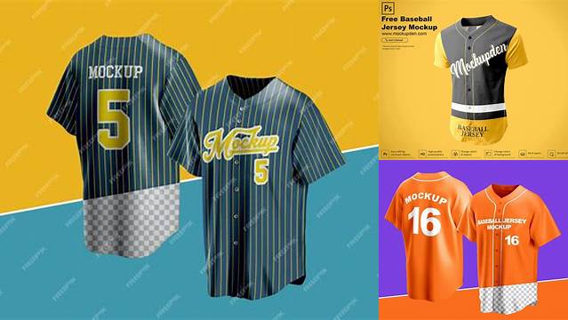 6855+ Baseball Jersey Mockup High-Quality Creative PSD