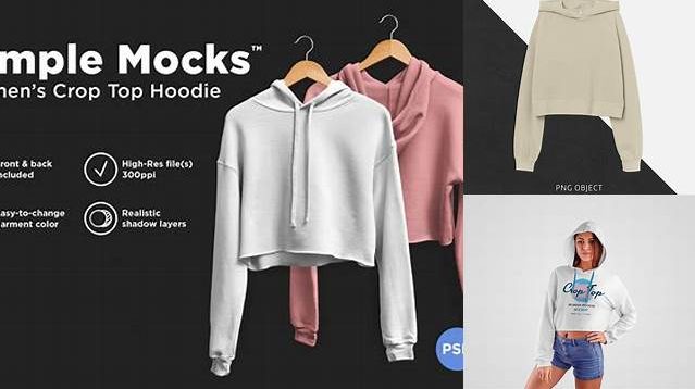 6855+ Crop Top Hoodie Mockup Free Free Graphic Resource