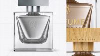 6858+ Perfume Bottle With Metallic Fillng PSD Mockup Front View Versatile and Modern PSD Mockup