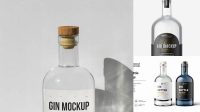 6860+ Gin Bottle Mockup Free Download Creative Layered Design File