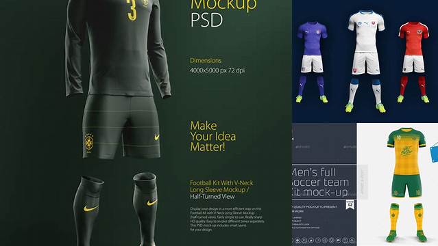 6863+ Football Kit Mockup Free Creative PSD Resources