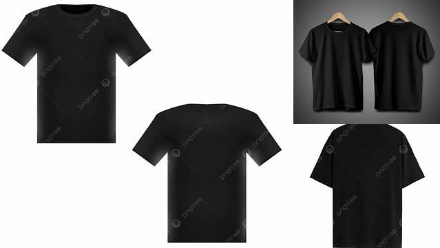 6867+ Mokup Kaos Hitam Free Mockup PSD