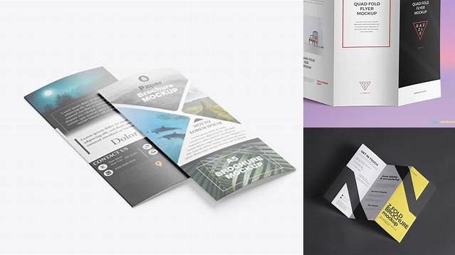 6871+ Matte Brochure PSD Mockup Easy Editable