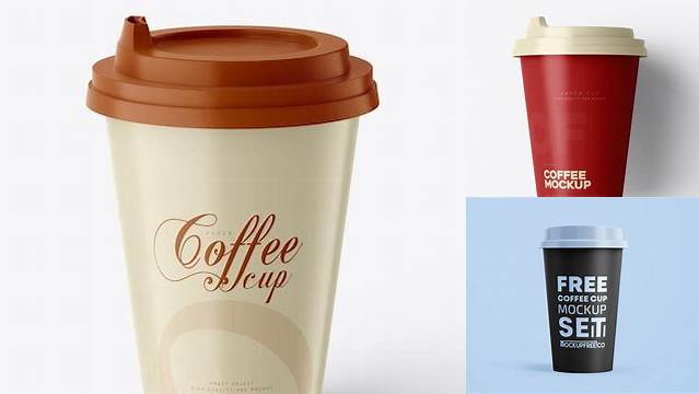 6879+ Glossy Coffee Cup PSD Mockup Front View PSD for Creative Projects