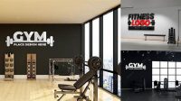 6885+ Gym Logo Mockup Versatile PSD Mockup File