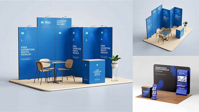 6887+ Booth Mockup Psd Free Graphic Resource