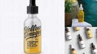 6891+ 60ml Matte Dropper Bottle PSD Mockup Download Free