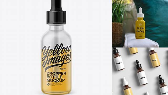 6891+ 60ml Matte Dropper Bottle PSD Mockup Download Free