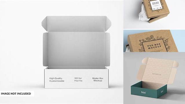 6893+ Subscription Box Mockup Free PSD