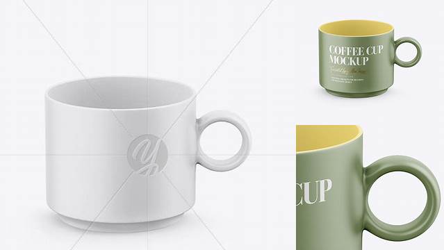 6897+ Matte Metal Cup Front View High Angle Creative Photoshop Resources