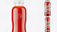 690+ Clear PET Tomato Juice Bottle PSD Mockup Digital Photoshop Free Mockup