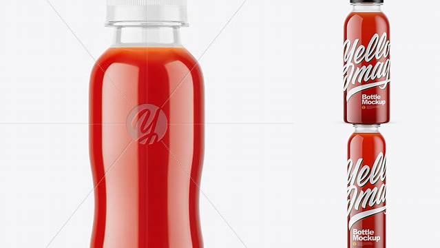 690+ Clear PET Tomato Juice Bottle PSD Mockup Digital Photoshop Free Mockup