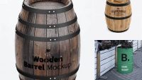 6905+ Barrel Mockup Free Download Free