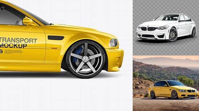 6908+ BMW M3 PSD Mockup Side View Unique Free Photoshop Files