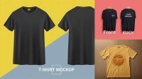 6911+ Download Mockup T-shirt Front & Back High Resolution