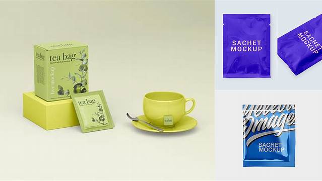 6914+ Tea Sachet Mockup Free Mockup PSD