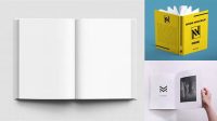 6917+ Opened Metallic Book PSD Mockup Fully Editable Photoshop PSD Free Download