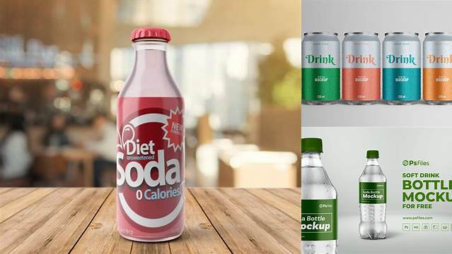 6919+ 330ml Soda Bottle PSD Mockup Creative PSD Resources