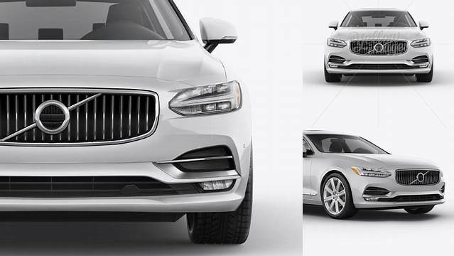 692+ Volvo S90 PSD Mockup Front View Free Downloadable Graphic Resource