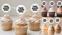 6921+ Cupcake Topper Mockup Free Hight Resolution