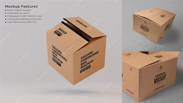 6923+ Carton Box PSD Mockup Halfside View Smart Editable Design Mockup