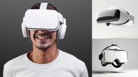 6924+ Vr Headset Mockup Editable and Customizable PSD