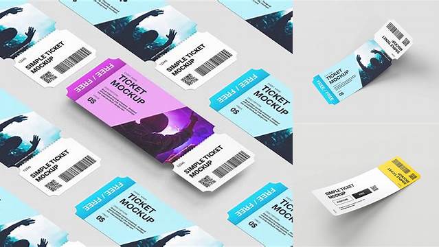 6927+ Ticket Mockup Free Download Free