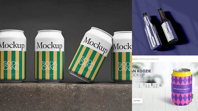 6929+ Koozie Mockup Free Customizable PSD Templates