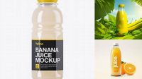 693+ Banana Juice Bottle PSD Mockup Premium Free Graphic Resource