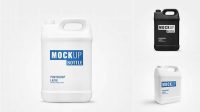 6931+ Gallon Bottle Mockup Free Professional PSD Template