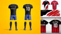 6933+ Mockup T-shirt Football Free Easy Editable