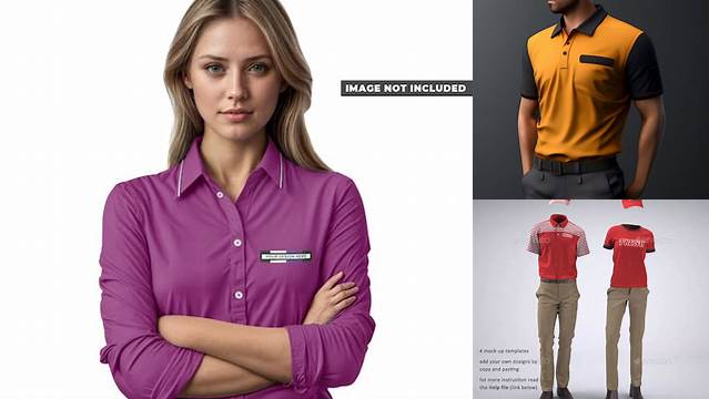 6935+ Staff Uniform Mockup Premium Free Graphic Resource