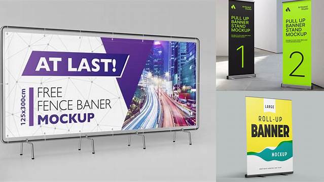 6941+ Mini Banner Mockup For Free Download