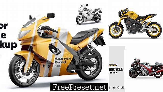 6941+ Motorcycle Mockup Free Graphic Design Resource