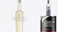 6946+ Clear Glass Vermouth Bottle PSD Mockup Modern PSD Templates