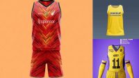 6953+ Basketball Uniform Mockup PSD for Free