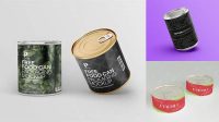 6955+ Tin Food Can PSD Mockup Photoshop PSD Free for Designers