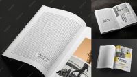 6956+ Zine Mockup PSD Download