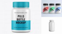 6959+ Glossy Pills Bottle PSD Mockup High-End Layered Mockup Free