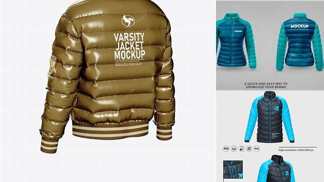 6961+ Down Jacket Mockup Easy Editable