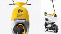 6962+ Scooter Mockup Free Hight Resolution