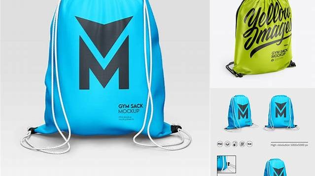 6971+ Glossy Gym Sack PSD Mockup Photoshop Resource Free