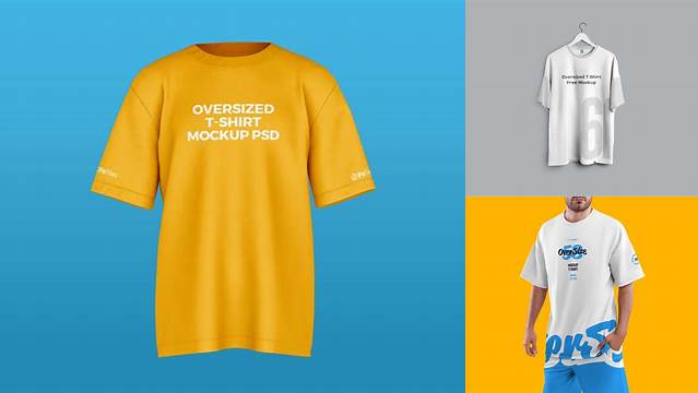 6974+ Oversize T Shirt Mockup Free Include TIFF