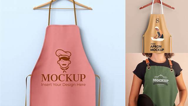 6984+ Apron Mockup Free Download PSD Download