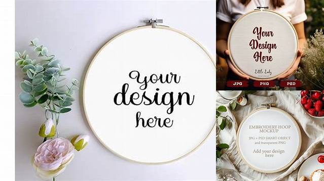 6984+ Embroidery Hoop Mockup Download Premium Free PSD