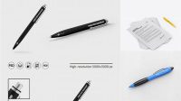 6984+ Paper Sheet With Pen PSD Mockup Professional PSD Mockup