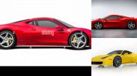 6986+ Ferrari 458 Italia Side View Digital Download