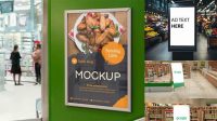 699+ Free Supermarket Mockup PSD File Download