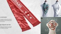 6997+ Scarf Mockup Free Download Free Graphic Mockup PSD