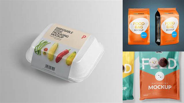 6998+ Flexible Food Package PSD Mockup Download Premium Free PSD